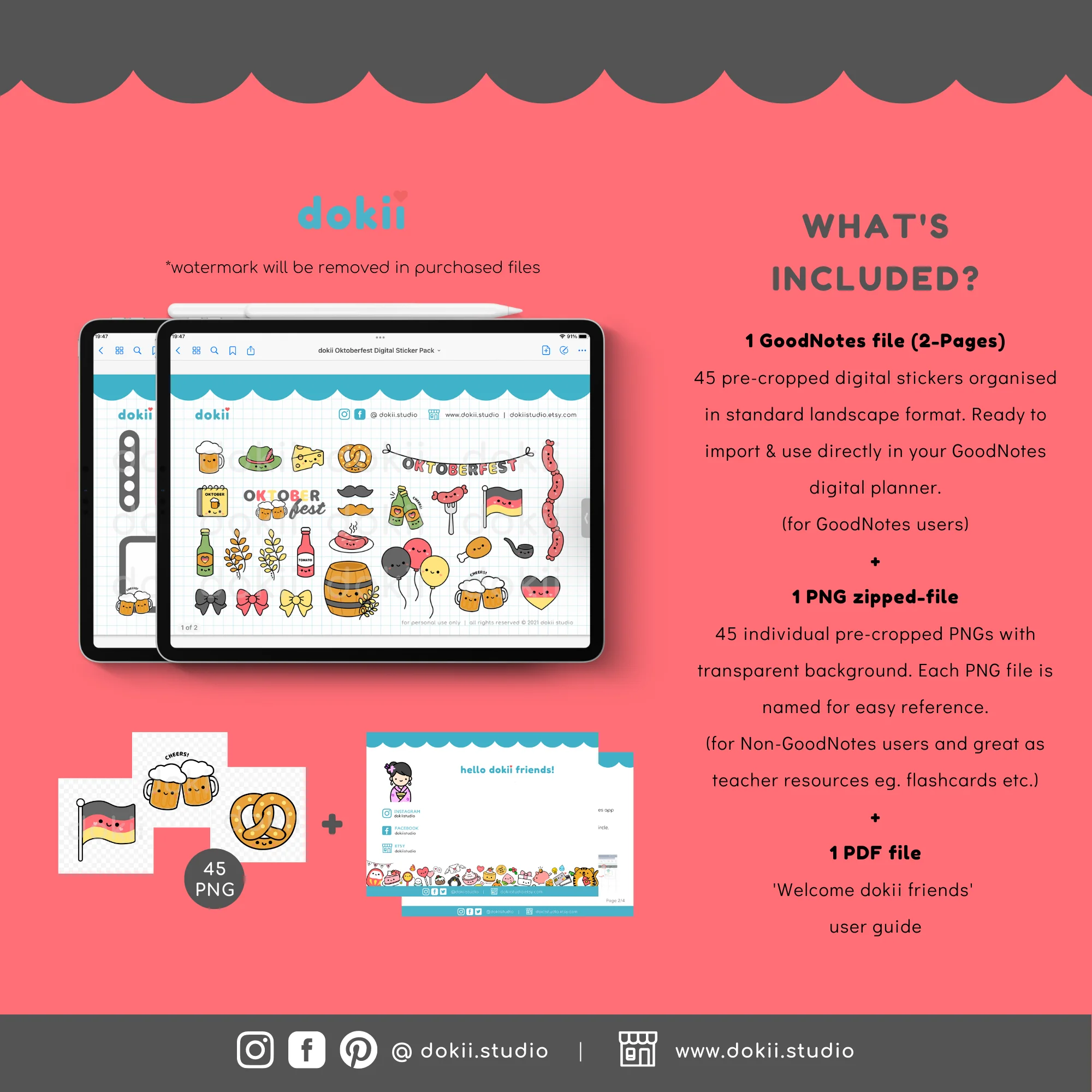Oktoberfest digital stickers dokii.studio website (2)
