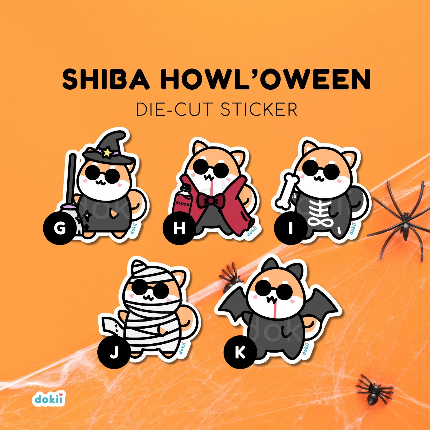 kawaii Halloween die-cut sticker flakes (2)