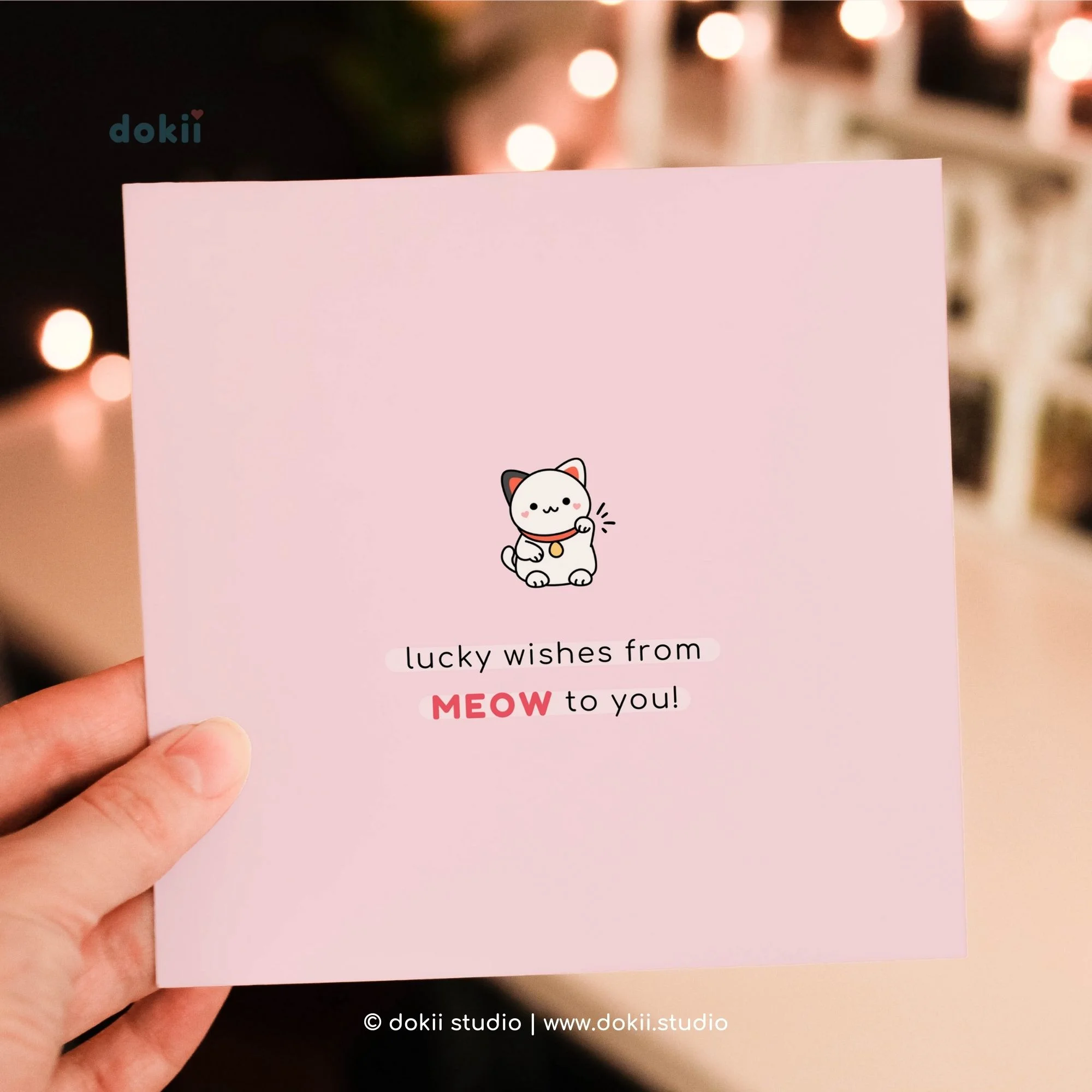 dokii lucky cat card (5)